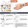 Corgi Temporary Tattoos Birthday Party Supplies Decorations 96PCS Tattoos Stickers Pet Dog Cute Party Favors Kids Boys Girls Gifts Ideas Classroom School Prizes Themed Baby Shower Christmas