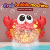 ROHSCE Crab Bath Bubble Machine, Bath Bubble Maker for Baby, Automatic Bubble Maker with 12 Songs, Bubble Maker Bathtime Shower Bath Toys for Toddlers 1-3 | Fun Bathtub Toy Gifts