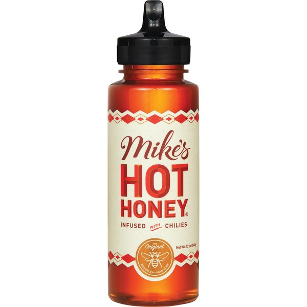 Mike’s Hot Honey, 12 oz Squeeze Bottle (1 Pack), Honey with a Kick, Sweetness & Heat, 100% Pure Honey, Shelf-Stable, Gluten-Free & Paleo