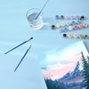 Fycert Paint by Numbers Kit for Adults Kids - Crafts DIY Paint by Numbers Kits for Beginners - Color by Numbers Pack on Canvas Painting Kit - Acrylic Paint on Mountains Lake