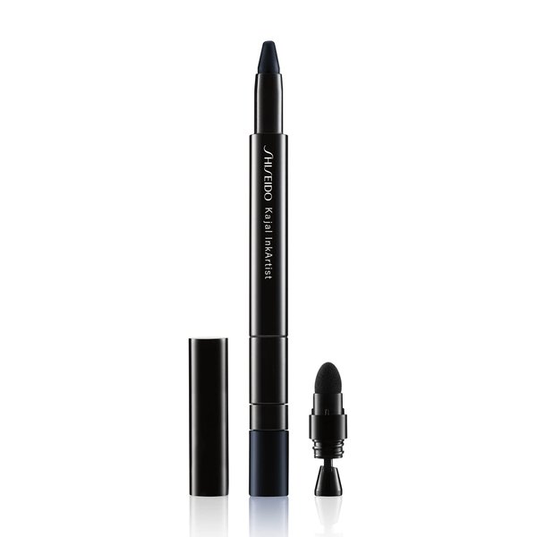 Shiseido Kajal InkArtist, Nippon Noir 09-4-in-1 Liner, Kajal, Eyeshadow & Brow Color - Smudge Resistant, Crease Proof & Waterproof - Includes Detachable Sharpener & Built-In Sponge