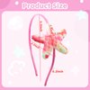 WRBAJIS Glitter Starfish Headband Sparkling Fish Scale Hair Bands Sea Star Hair Hoop Mermaid Hair Accessories for Women Girls Birthday Wedding Festival Celebration Party Supplies(Pink)