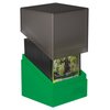 Ultimate Guard Boulder Synergy 100+, Deck Case for 100 Double-Sleeved TCG Cards, Black/Green, Secure & Durable Storage for Trading Card Games