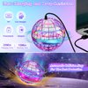 JOYGIFT 2-Pack Flying Orb Ball Toys, 2024 New Magic Flying Ball Toy, Galactic Fidget Spinner Ball with LGB Lights, Rechargeable Hover Ball Boomerang Drone Flying Toys for Kids Adults
