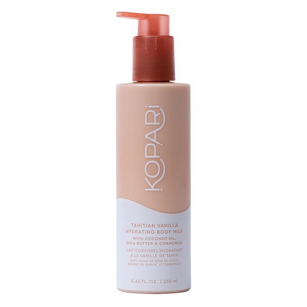 Kopari Tahitian Vanilla Hydrating Body Milk Lotion With Shea Butter & Chamomile | Vegan Moisturizing Body Lotion for Dry Skin | Creamy Absorbs Quickly No Greasy Residue | Organic Sweet Coconut Milk