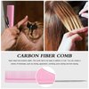 14Pcs Hair Styling Set with French Braid Tool, Rat Tail Comb, Teasing and Dual Edge Brushes, 6 Duckbill Clips, and Colored Rubber Bands for Women (Pink)