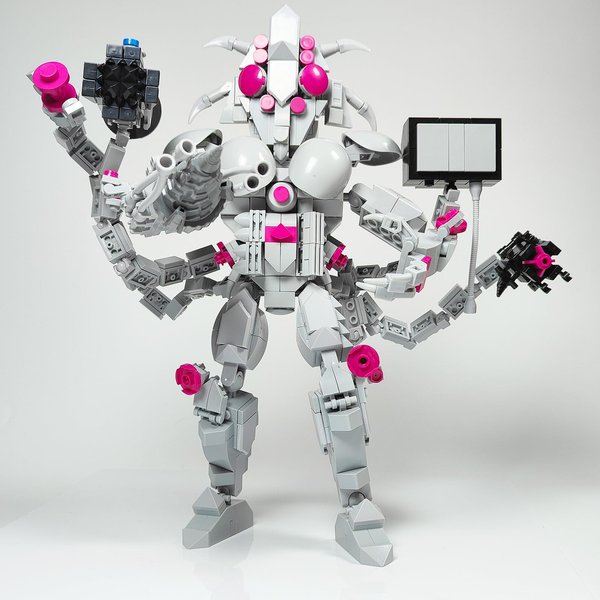 KNOWPLAYER Skibid Toilet Building Block Set, Anti-Titan Giant Behemoth Toilet Man Building Brick for Adults Fans 668PCS Blocks