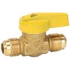 Homewerks VGV1LHT2B Premium Gas Ball Valve Flare Inlet/Outlet, Brass, 3/8-Inch