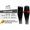 Compression Calf Sleeves Men & Women - Shin Splint Compression Sleeve 20-30mmhg, Best Footless Compression Socks for Achy Calf, Running, Nurses, Pregnancy, Post-Surgery Relief (1 Pair BLK-GRY S/M-M/L)