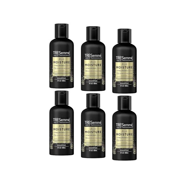 TRESemme Vitamin E Luxurious Moisture Shampoo 3 Oz Travel Size (Pack of 6)