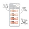 All4Ella Baby Blanket Stroller Clips (4 Pack) | Hooks Muslin to Stroller | Australian Baby Product | Infant/Toddler | Peach/Cream