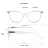 LifeArt Blue Light Blocking Glasses, Anti Eyestrain, Computer Reading Glasses, Gaming Glasses, TV Glasses for Women Men, Anti Glare (Transparent, 2.75 Magnification)