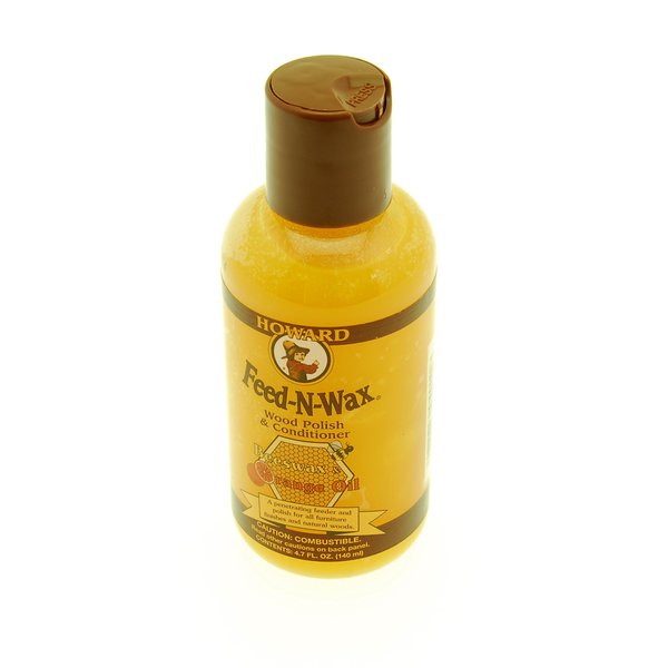 Howard FW0004 Feed-N-Wax Wood Polish and Conditioner, 4.7-Ounce