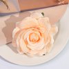 3Pcs Rose Hair Clip Flower Hairpin for Woman Girl, Hawaiian Fabric Rose Brooch Floral Clips Headpieces for Wedding Summer Beach Party