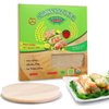 Tanisa Organic Spring Roll Rice Paper Wrapper for Fresh roll (22cm, Round, 12 oz), NON GMO, GLUTEN FREE, Made In Vietnam, Banh Trang Goi Cuon