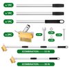 ROSTIUTE Paver Weed Removal Tool, Patio Sidewalk Weed Crack Remover Puller for Pavers, Crack and Paver Deck Crevice Weeder Cleaning Weeding Tool