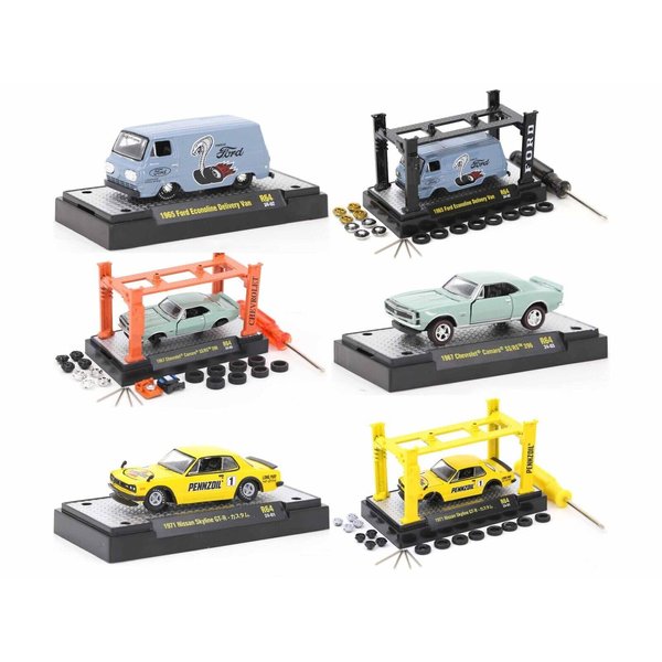 Model Kit 3 Piece Car Set Release 64 Limited Edition to 9600 Pieces Worldwide 1/64 Diecast Model Cars by M2 37000-64