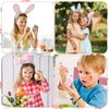 10 Sheets Luminous Easter Tattoo Sticker for Kids, Cute Colorful Egg Bunny Temporary Tattoos Glow-in-the-Dark Rabbit Tattoo Easter Party Favors Gift Basket Stuffer Games Prizes