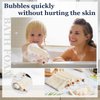 Cunhill Soap Saver Bag Sisal Soap Bag Exfoliating Soap Pouch with Drawstring Bar Soap Bag with Wooden Bead Foaming and Drying Soap Exfoliating Net Soap Saver for Bath and Shower(80 Pack)
