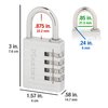 Master Lock 643D Set Your Own Combination Padlock, 1 Pack, Silver