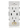 Leviton T5636-W 60W (6A) USB Dual Type-C/C Power Delivery In-Wall Charger with 15A Tamper-Resistant Outlet, USB Charger for Smartphones, Tablets, Laptops, White