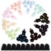 Surhugvy DND Dice, 10 X 7 (70 Pieces) Polyhedral Dice Set for Dungeons and Dragons DND RPG MTG Table Games D4 D6 D8 D10 D% D12 D20 with 10 Pack Black Bags
