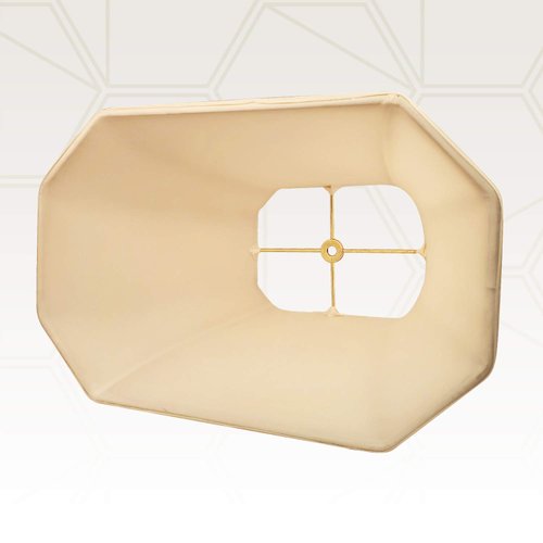 Royal Designs DBS-710-11EG Royal Designs 11" Rectangle Cut Corner Basic Lamp Shade, Eggshell, (4 x 6) x (8 x 11) x 8