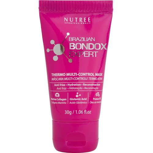 BRAZILIAN BONDOX HAIR TREATMENT 1.06 oz Hair Mask for All Hair Types | Formaldehyde-Free Cruelty-Free | Results for up to 1-3 months | Marine Collagen & Almond Oil Hair Repair Moisturizer Thermal Mask | For short hair