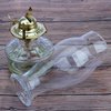 RAHATA Oil Lamp Chimney Hurricane Lamp Glass Replacement Clear 3 Inch Base for Kerosene Lamp Shade(Wave Style 1P)