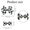 12 PACK Checkered Hair Clip, Racing Checkered Flag Hair Bow Clips, 3 Inch Racing Fan Pigtail Hair Accessories for Girls Women