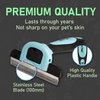 Maxpower Planet Pet Grooming Deshedding Dog Brush - Cat and Dog Deshedding Brush Tool - Deshedder for Dogs Comb - Dog Brush Short Hair and Medium Pet Hair - Reduces Shedding up to 95% - Blue