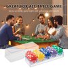 CUNHUY 2PACK Clear Acrylic Poker Chip Rack with Cover/Casino Chip Tray with Lid, Holds 100 Chips Each