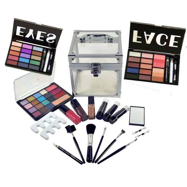 Lady De Carry All Trunk Professional Makeup Kit, Gift Set
