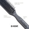 Kent AH10G Airhedz Pro Narrow Pin Hair Brush (Fat Pin, Grey)