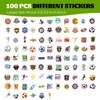 Silkfly 124 Pcs Soccer Party Favors Set 12 Soccer Party Drawstring Bags Treat Bags 12 Mini Squeezable Football Balls 100 Soccer Stickers Gift for Soccer Football Sport Party Supplies