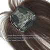 VIJIGIA Hair Toppers for Women Real Human Hair, 10 inch 3D Wipsy Bangs Women Hair Toppers for Thinning Hair, Clip in Hair Topper Top Hair Extensions, Standard Base 2.5"x3", Brown