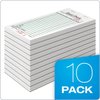 Adams Guest Check Pads, Single Part, Perforated Guest Receipt, 3-2/5" x 6-1/4", 50 Sheets per Pad, 10 Pack (525SW), White