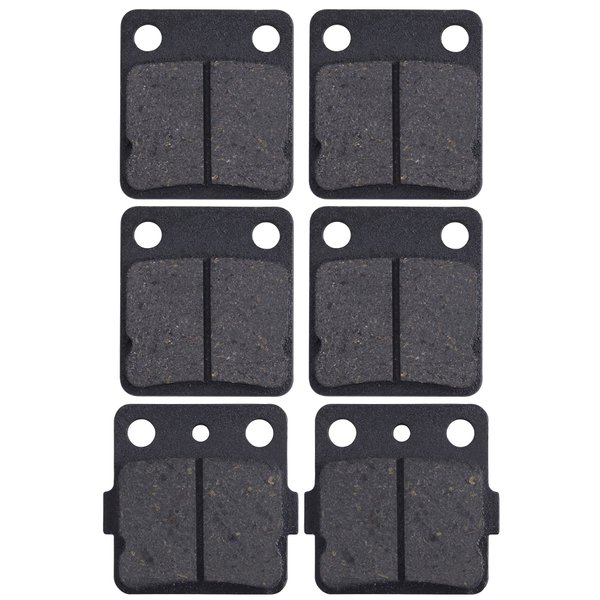 MWMNUN Brake Pads Front/Rear Compatible with Yamah Wolverine 350 Warrior 350 Blaster 200 Banshee 350 Braking for Raptor 125 YFZ350 YFS200 YFM 350 YFS200 YFM125R Kevlar Fiber