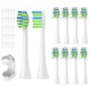 YMPBO 10 Pack Toothbrush Replacement Heads Compatible with 7AM2M AM101/AM105 Electric Toothbrush, Soft Dupont Brush Bristles, White