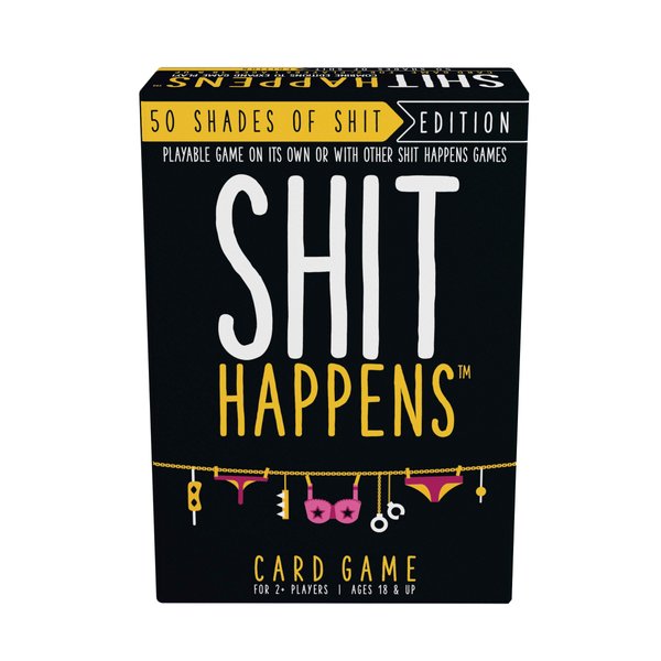 Games Adults Play Shit Happens: 50 Shades of Shit Adult Party Game, Black