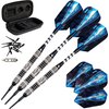 Viper Astro 80% Tungsten Soft Tip Darts with Storage/Travel Case, Black Rings, 16 Grams