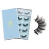 DYSILK Lashes False Eyelashes - Eye Lashes Mink Lashes 5 Pairs 6D Lashes Pack Fluffy Lashes Fake Eye Lashes Natural Look Wispy Eyelashes Strip Lash Faux False Eyelashes Extensions Kit | 001-15mm