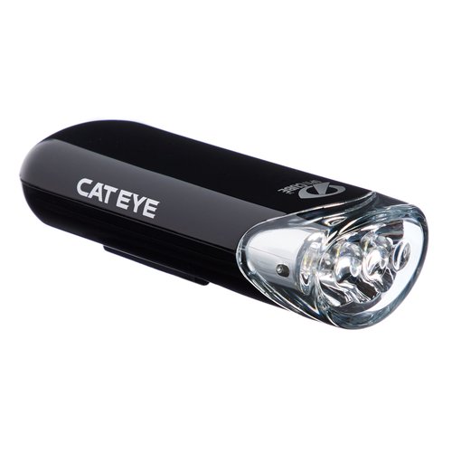 CATEYE HL-EL135N Bike Headlight – Bright 3 LED Bicycle Light with OptiCube™ Lens Technology, Easy Setup FlexTight™ Mount, Multiple Lighting Modes, Battery-Powered Operation, up to 320 Hours Runtime