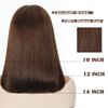 MYSTERY Straight Lace Front Bob Wigs Human Hair 13x4 Lace Front Short Bob Wigs Pre Plucked 180% Density Glueless Human Hair Affordable Bob Wigs Gifts for Women(Color4, 14inch)