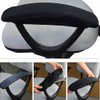 baotongle Black Polyester Elastic Stretch Chair Arm Covers, Machine Washable Office Chair Armrest Covers (Set of 2)