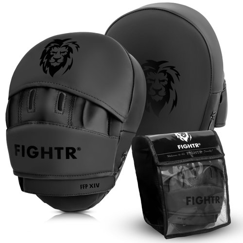 FIGHTR® Premium Punching Mitts - Ideal Padding & Stability | Boxing Mitts for Martial Arts incl. Carry Bag | Focus Pads for Boxing, MMA, Muay Thai, etc.