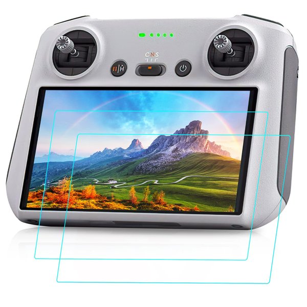 Viestbel 2 PACK Mini 3 Pro Screen Protector - Tempered Glass for DJI Mini 3/3 Pro RC Remote Control, Full-Screen Coverage, 9H Hardness, Anti-Scratch, Anti-Explosion, Oil-Resistant