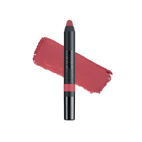 Nudestix Magnetic Matte Lip Color, Lipstick + Lip Liner + Lip Stain, 3-in-1Multi Use Makeup Pencil, Long Lasting Pigment, Kiss Proof, Smudge Proof, Waterproof, Bold Nude Looks, Shade: Saint