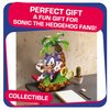 Jixelz Remix Sonic The Hedgehog Craft Kit - Chillin' Sonic - No Heat or Glue Required - STEM Building Toys - Pixel Art for Desk, Bedroom, or College Dorm Room - 1200+ Pieces - Ages 8 Years and Up