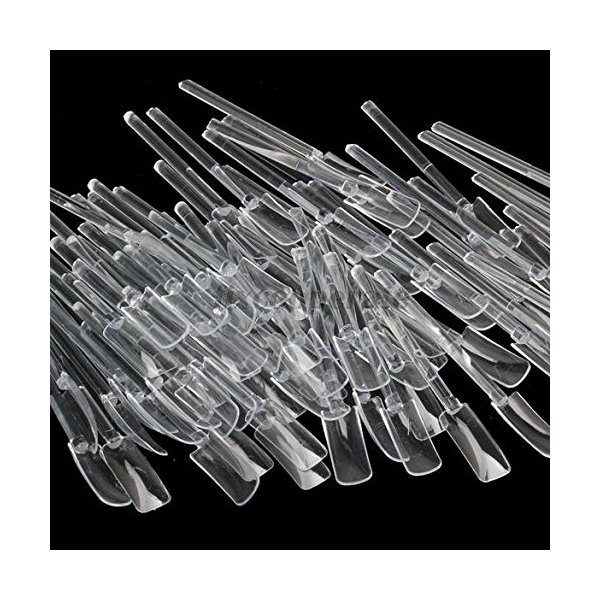Smile Nail Art Tips Nails Practice Training Tool Clear 64 Stick Display Stand Rack